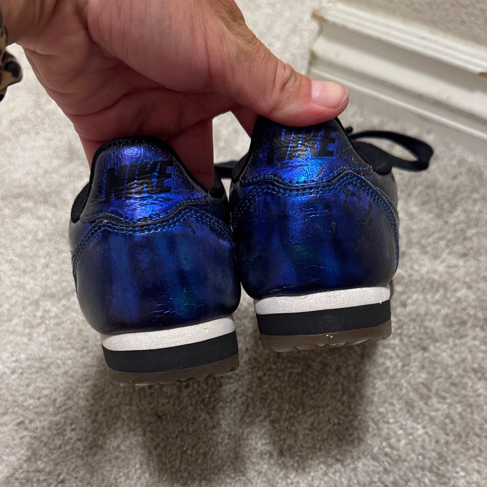 Nike Cortez Iridescent Blue Sneakers - Picture 4 of 15